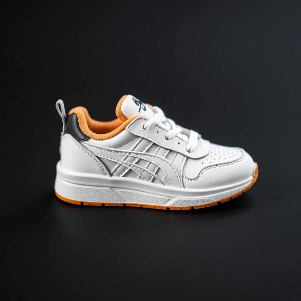 NFC Mini Runners - kids white and orange sneaker